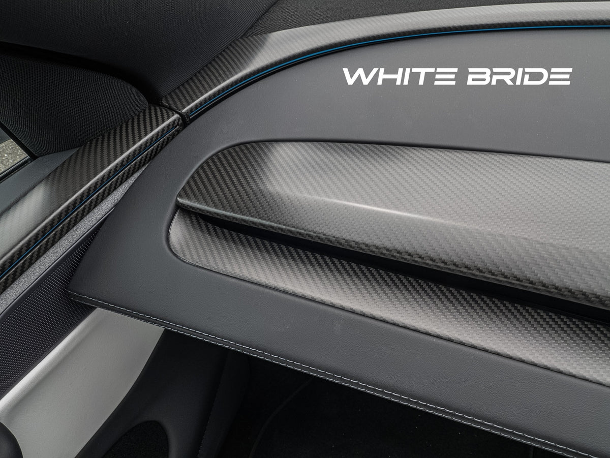 WHITE BRIDE ドライカーボン ダッシュボードエアベント カバー テスラ MODEL Y (2025〜)