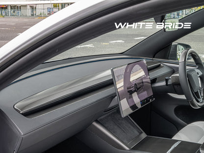 WHITE BRIDE ドライカーボン ダッシュボードエアベント カバー テスラ MODEL Y (2025〜)