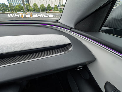 WHITE BRIDE ドライカーボン ダッシュボードエアベント カバー テスラ MODEL Y (2025〜)