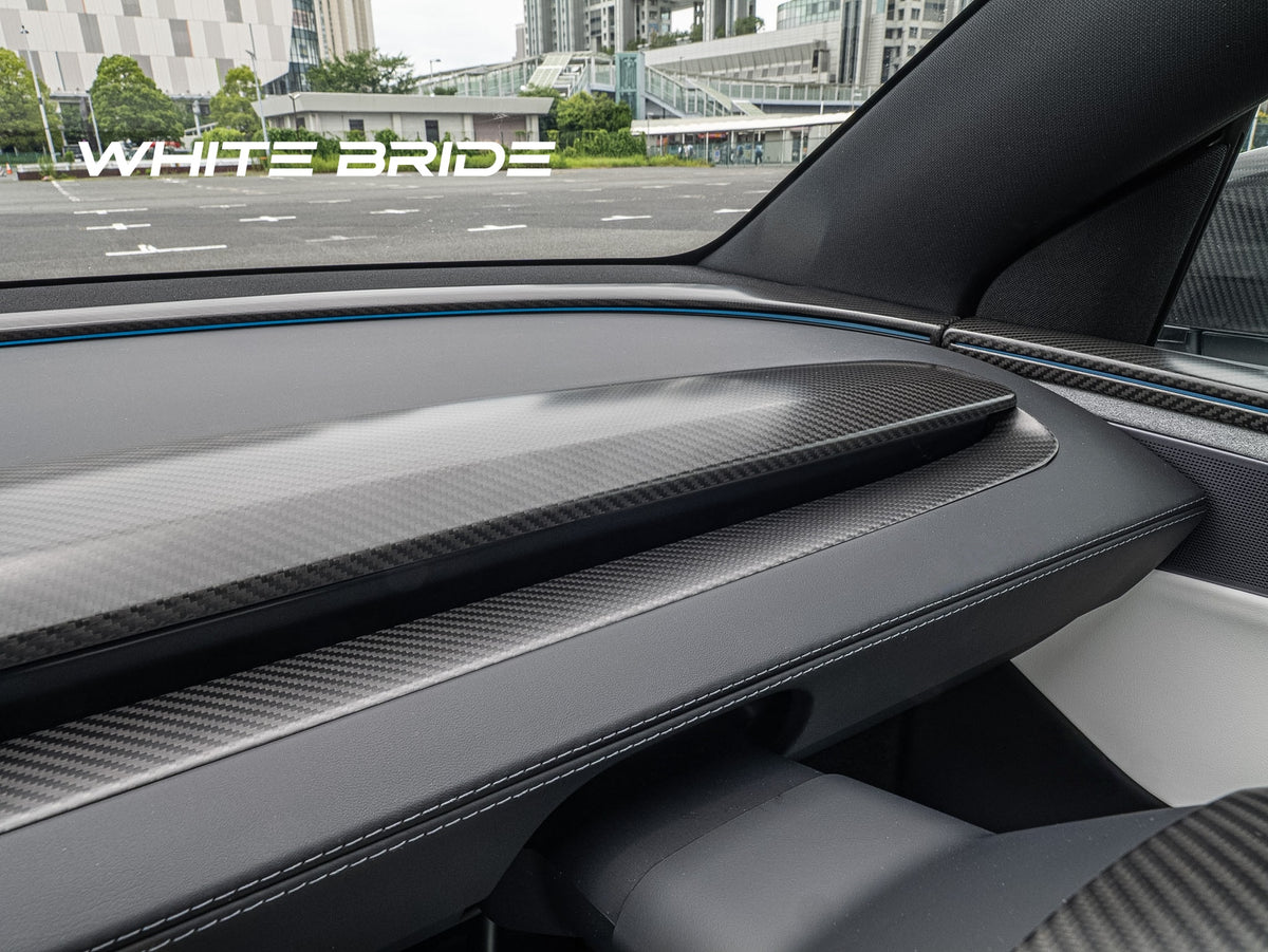 WHITE BRIDE ドライカーボン ダッシュボードエアベント カバー テスラ MODEL Y (2025〜)