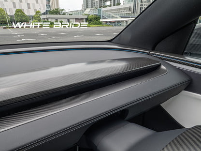 WHITE BRIDE ドライカーボン ダッシュボードエアベント カバー テスラ MODEL Y (2025〜)