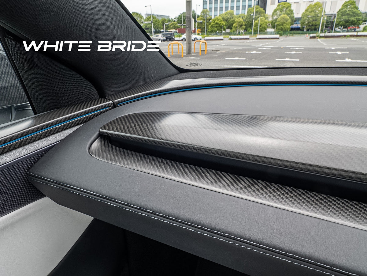 WHITE BRIDE ドライカーボン ダッシュボードエアベント カバー テスラ MODEL Y (2025〜)