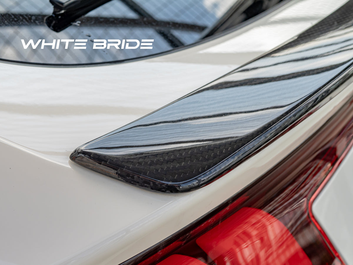 WHITE BRIDE ドライカーボン ダックテールスポイラー ガーニッシュ ホンダ CIVIC TYPE R (FL5)