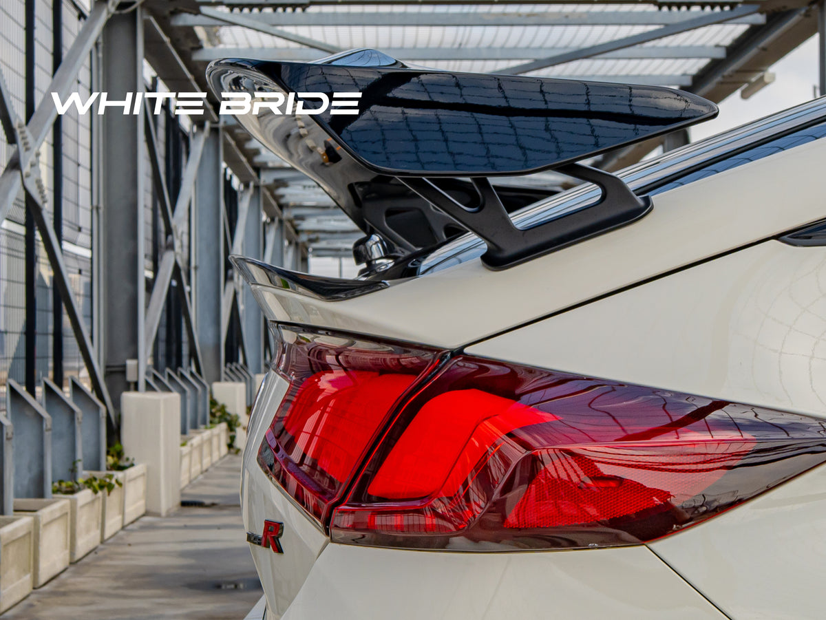 WHITE BRIDE ドライカーボン ダックテールスポイラー ガーニッシュ ホンダ CIVIC TYPE R (FL5)