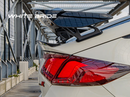 WHITE BRIDE ドライカーボン ダックテールスポイラー ガーニッシュ ホンダ CIVIC TYPE R (FL5)
