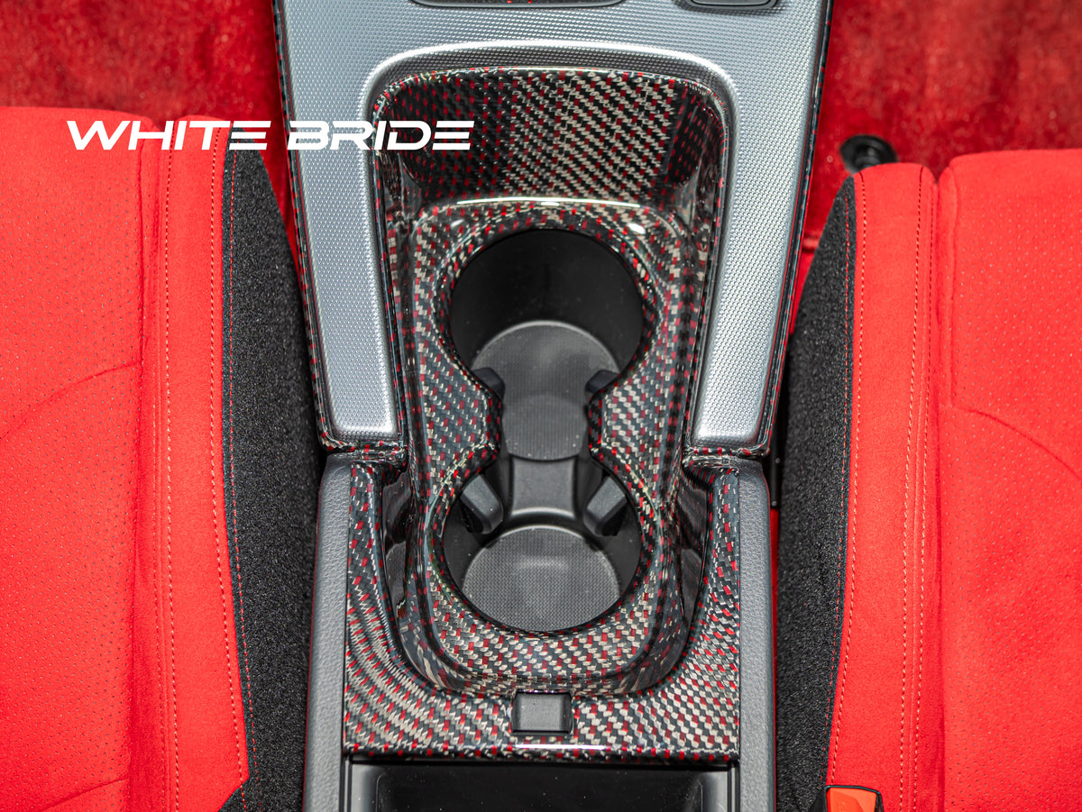 WHITE BRIDE ドライカーボン フロントカップホルダー カバー ホンダ シビック TYPE R (FL5)