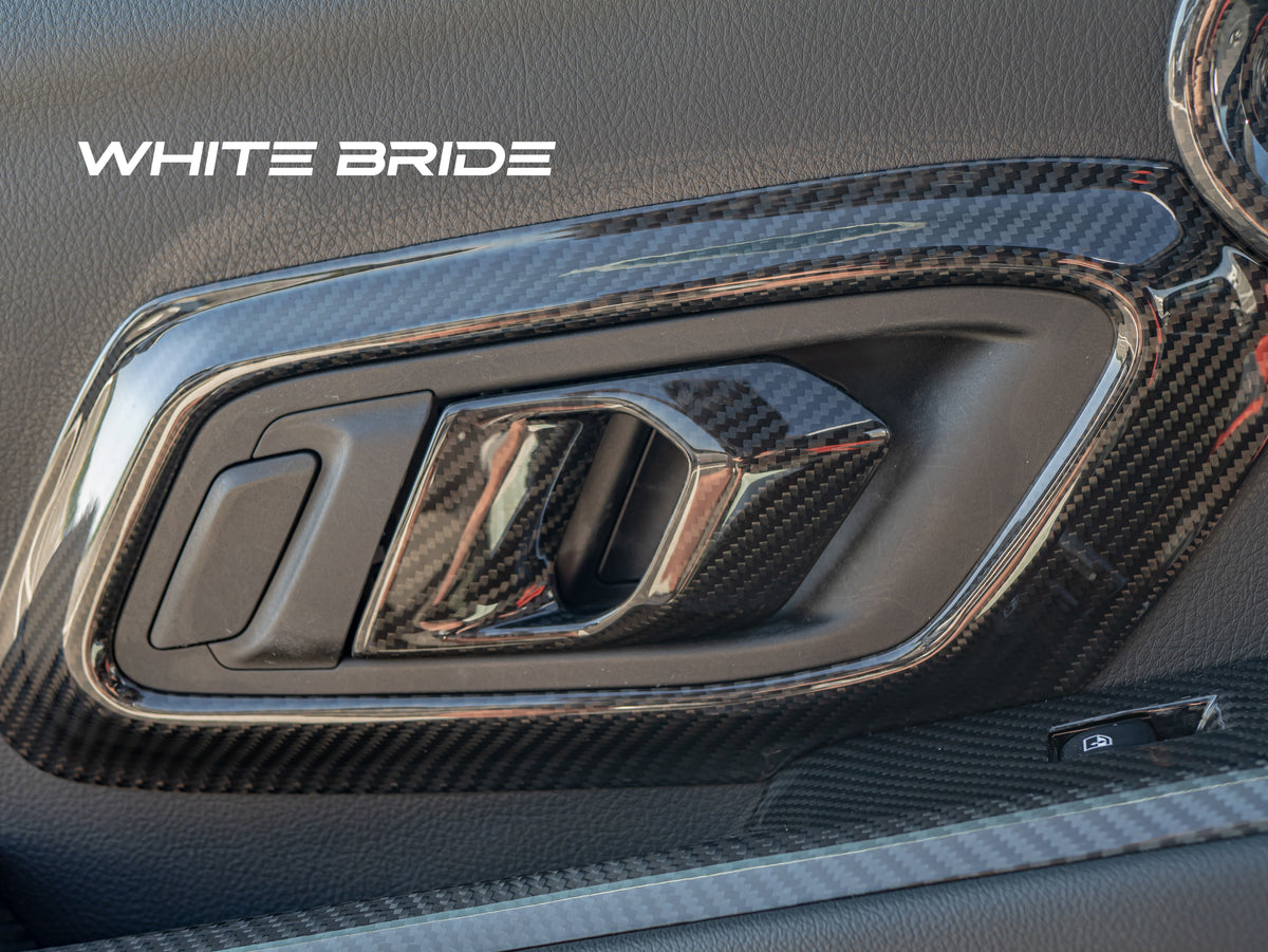 WHITE BRIDE ドライカーボン インナードアハンドル カバー トヨタ GR SUPRA (A90)