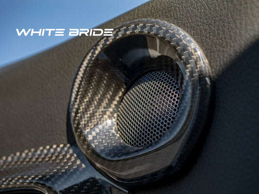 WHITE BRIDE ドライカーボン スピーカー カバー トヨタ GR SUPRA (A90)