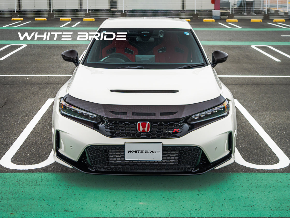 WHITE BRIDE ドライカーボン フロントノーズパネル ダクト仕様 ［交換式］ ホンダ シビック TYPE R (FL5)