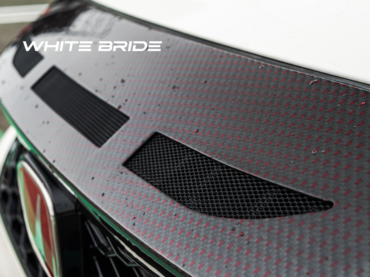 WHITE BRIDE ドライカーボン フロントノーズパネル ダクト仕様 ［交換式］ ホンダ シビック TYPE R (FL5)