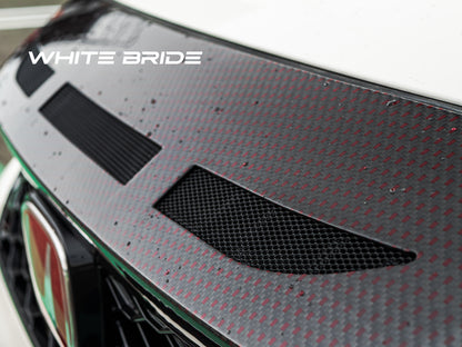 WHITE BRIDE ドライカーボン フロントノーズパネル ダクト仕様 ［交換式］ ホンダ シビック TYPE R (FL5)