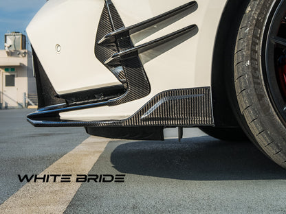 WHITE BRIDE ドライカーボン フロントリップスポイラー ホンダ シビック TYPE R (FL5)