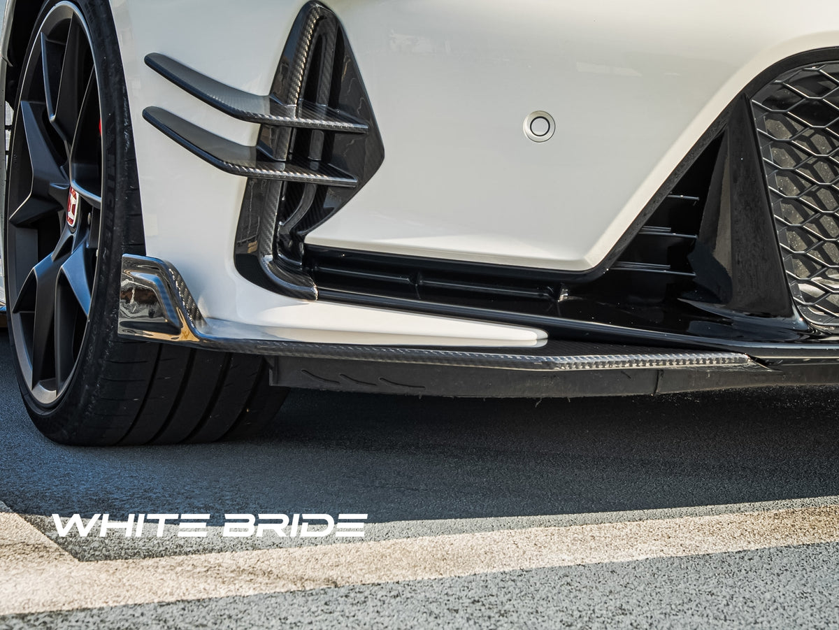 WHITE BRIDE ドライカーボン フロントリップスポイラー ホンダ シビック TYPE R (FL5)