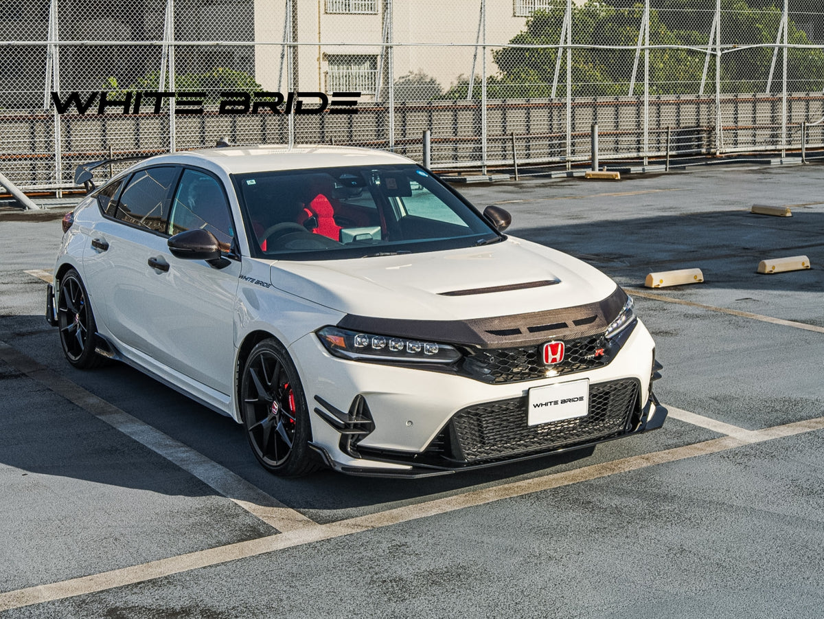 WHITE BRIDE ドライカーボン フロントノーズパネル ダクト仕様 ［交換式］ ホンダ シビック TYPE R (FL5)