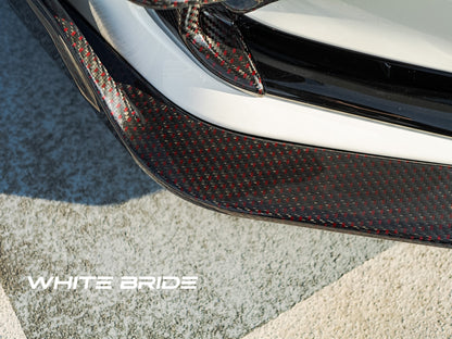 WHITE BRIDE ドライカーボン フロントリップスポイラー ホンダ シビック TYPE R (FL5)