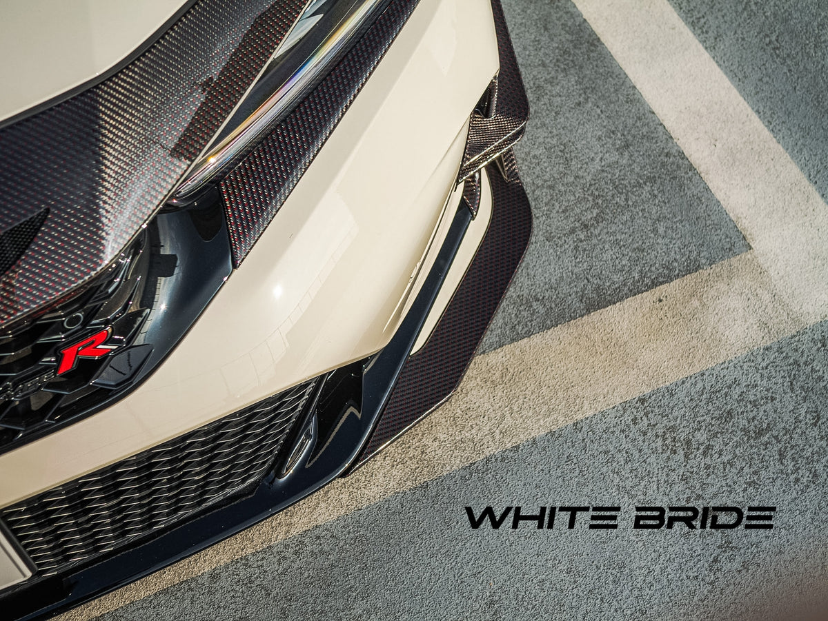 WHITE BRIDE ドライカーボン フロントリップスポイラー ホンダ シビック TYPE R (FL5)