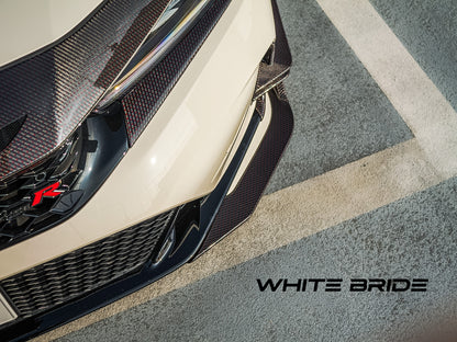 WHITE BRIDE ドライカーボン フロントリップスポイラー ホンダ シビック TYPE R (FL5)