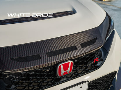 WHITE BRIDE ドライカーボン フロントノーズパネル ダクト仕様 ［交換式］ ホンダ シビック TYPE R (FL5)