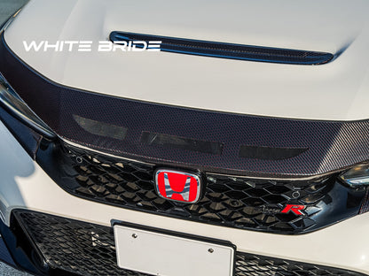 WHITE BRIDE ドライカーボン フロントノーズパネル ダクト仕様 ［交換式］ ホンダ シビック TYPE R (FL5)