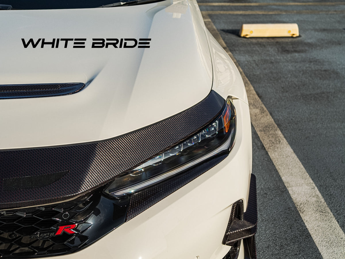 WHITE BRIDE ドライカーボン フロントノーズパネル ダクト仕様 ［交換式］ ホンダ シビック TYPE R (FL5)