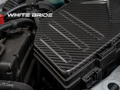 WHITE BRIDE ドライカーボン ヒューズボックス カバー ホンダ PRELUDE (BF1)