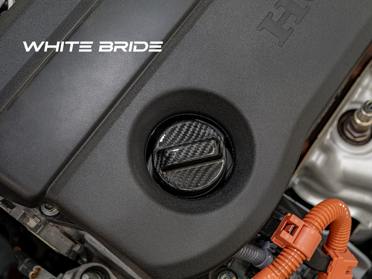 WHITE BRIDE ドライカーボン オイルフィラーキャップ カバー ホンダ PRELUDE (BF1)
