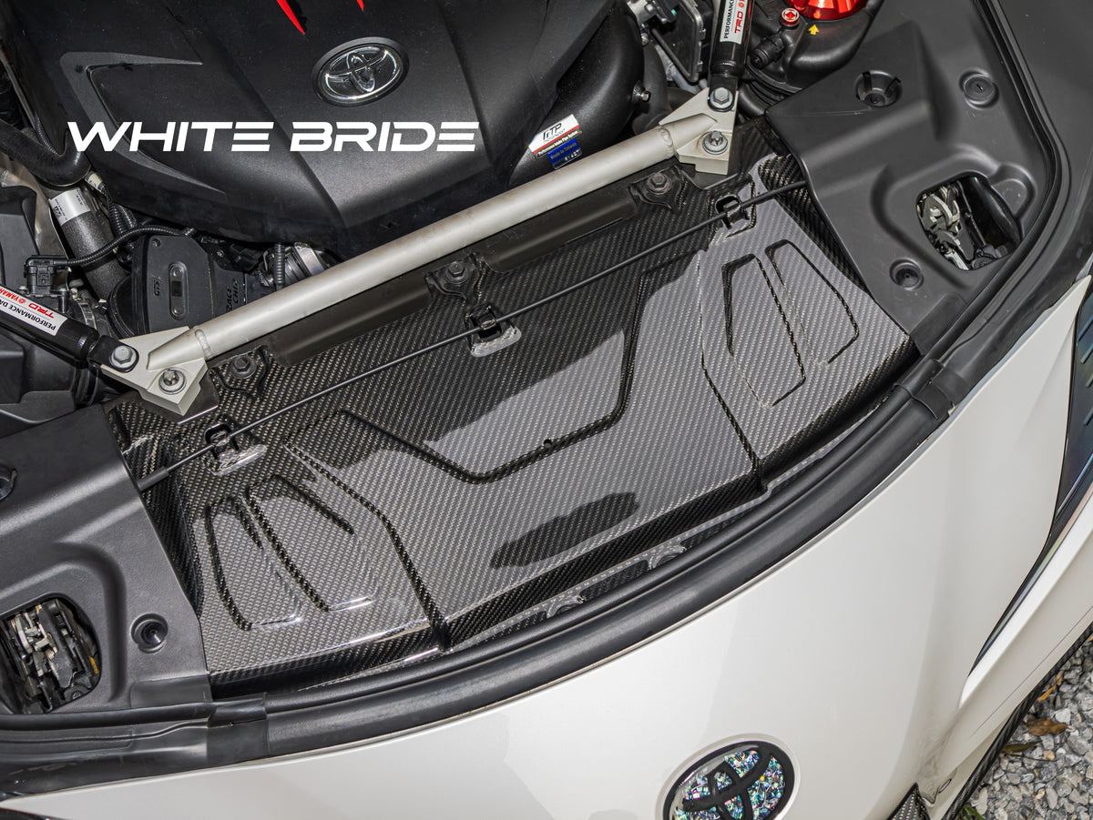 WHITE BRIDE ドライカーボン ラジエータークーリングパネル ［交換式］ トヨタ GR SUPRA (A90/A91)