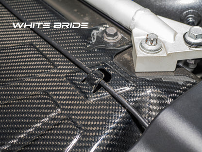 WHITE BRIDE ドライカーボン ラジエータークーリングパネル ［交換式］ トヨタ GR SUPRA (A90/A91)