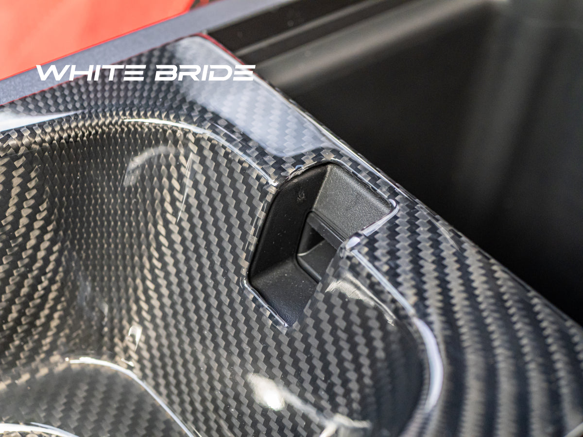 WHITE BRIDE ドライカーボン フロントカップホルダー カバー ホンダ シビック TYPE R (FL5)